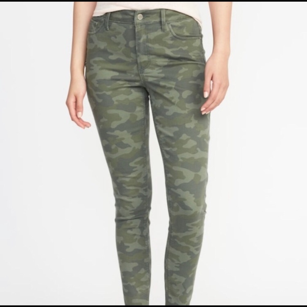 Old navy rockstar camo jeans